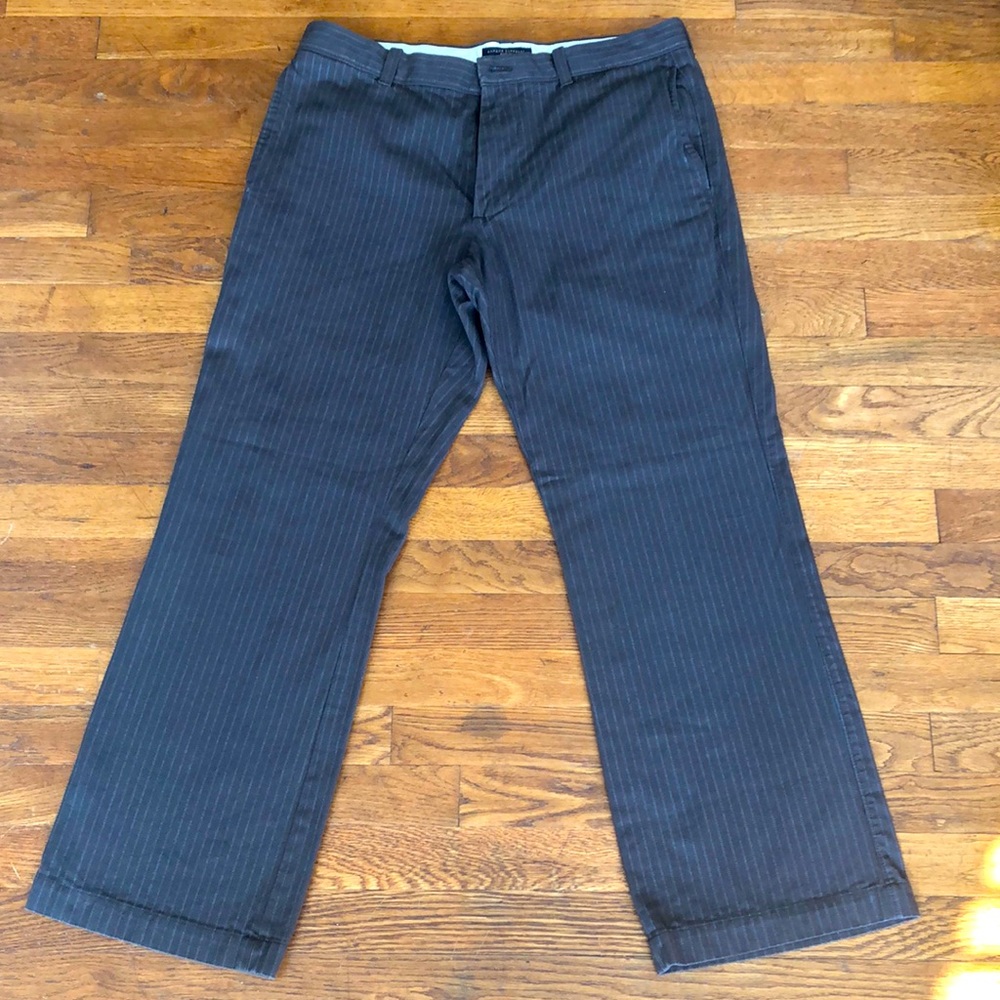 Banana Republic boot fit brown pin stripe pants - 33/30